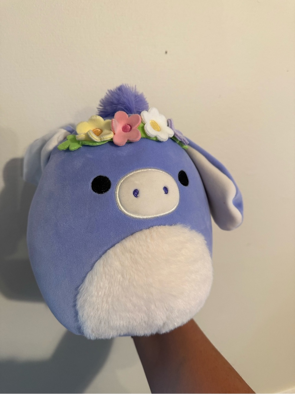 Squishmallows 8” Purple Donkey Pony Flower Crown Plush Stuffed Animal - Picture 3 of 8